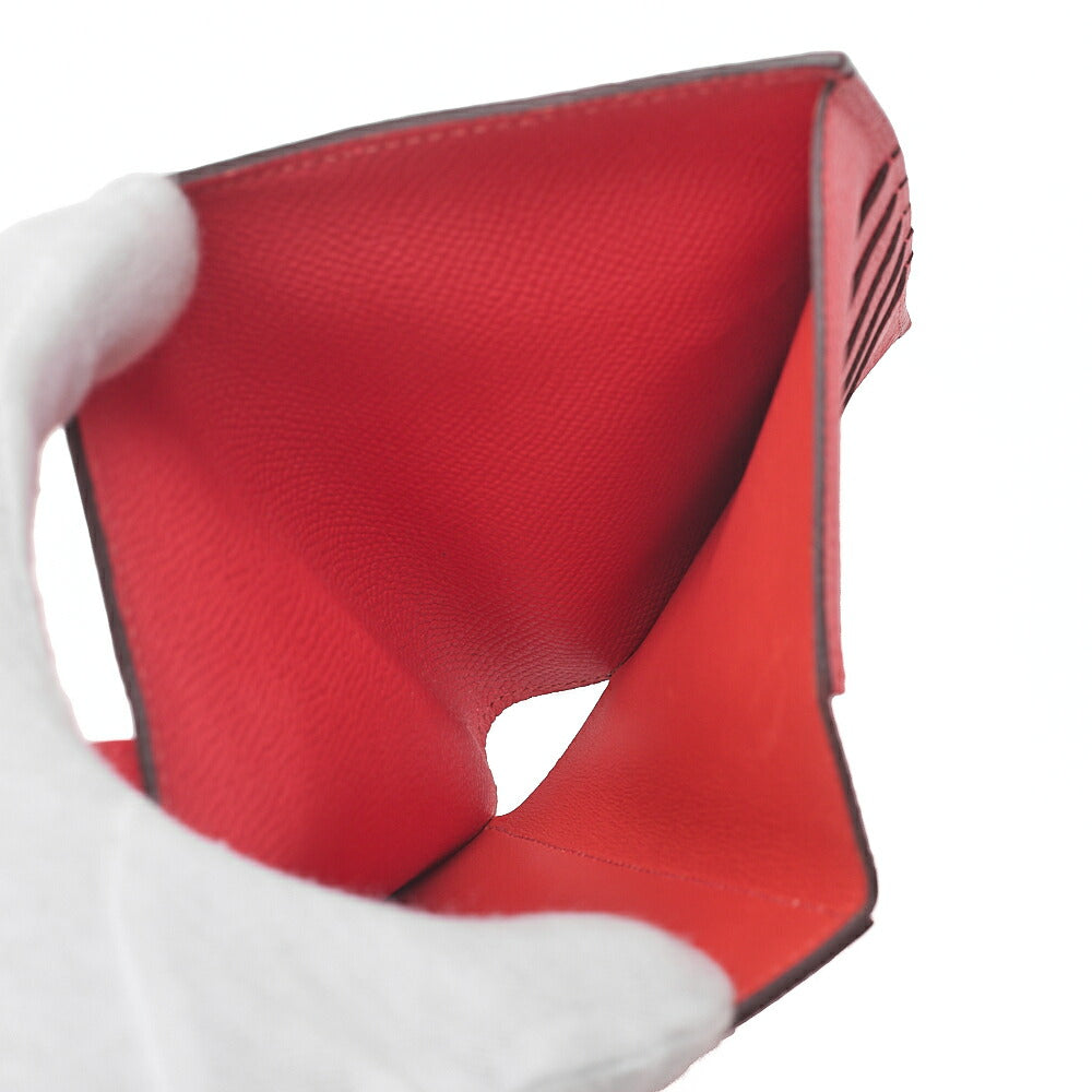 HERMES Hermes Kelly Wallet Medium 3-Fold Wallet Epson Pink Gold-Tone Hardware, Pre-Owned