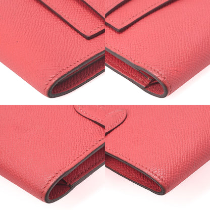 HERMES Hermes Kelly Wallet Medium 3-Fold Wallet Epson Pink Gold-Tone Hardware, Pre-Owned