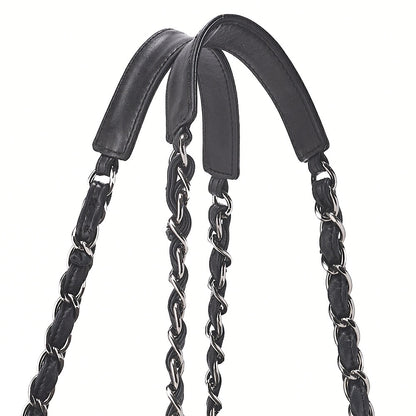 CHANEL Tweed Vanity Chain Shoulder Black x Multicolor Silver-Tone Hardware, Pre-Owned