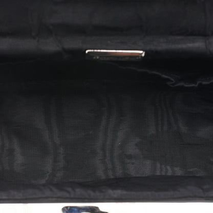 CHANEL Tweed Vanity Chain Shoulder Black x Multicolor Silver-Tone Hardware, Pre-Owned