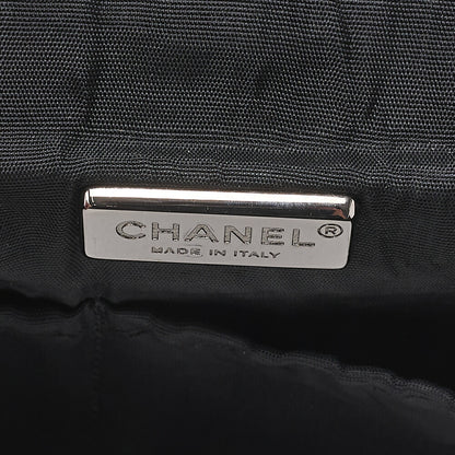 CHANEL Tweed Vanity Chain Shoulder Black x Multicolor Silver-Tone Hardware, Pre-Owned