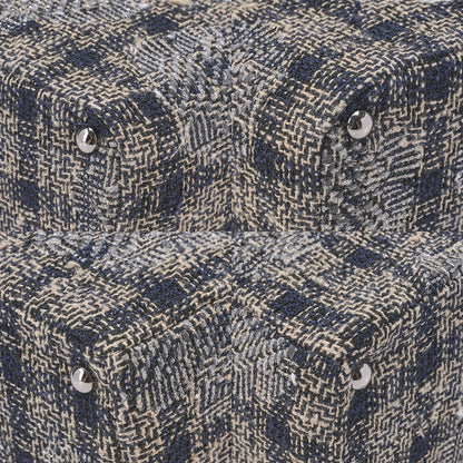 CHANEL Tweed Vanity Chain Shoulder Black x Multicolor Silver-Tone Hardware, Pre-Owned