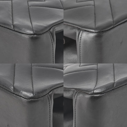 CHANEL Lambskin Diamond Stitch Grain Chain Shoulder Black Gold-Tone Hardware, Pre-Owned