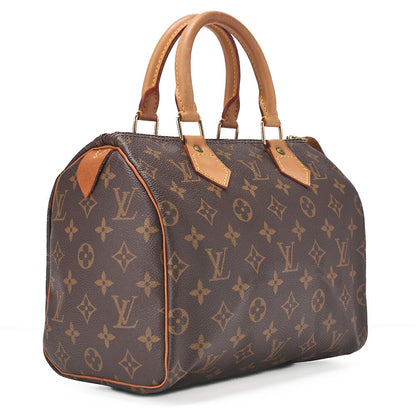 LOUIS VUITTON Louis Vuitton Monogram Speedy 25 Handbag Brown Gold-Tone Hardware, Pre-Owned