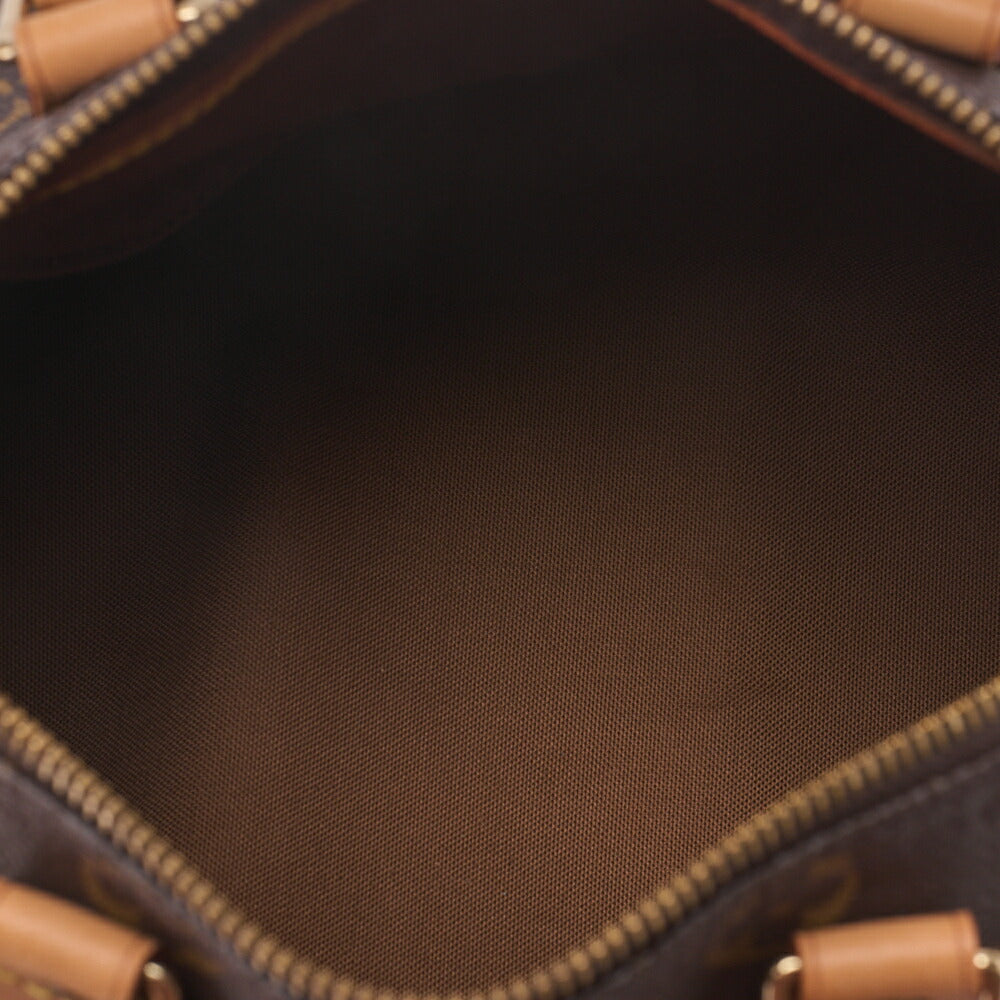 LOUIS VUITTON Louis Vuitton Monogram Speedy 25 Handbag Brown Gold-Tone Hardware, Pre-Owned