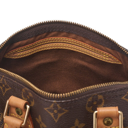LOUIS VUITTON Louis Vuitton Monogram Speedy 25 Handbag Brown Gold-Tone Hardware, Pre-Owned