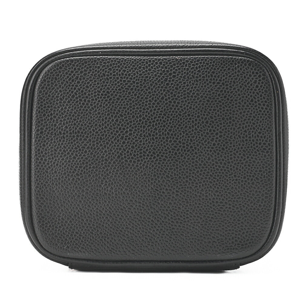 CHANEL Cocomark Vanity Handbag Caviar Skin Black Gold-Tone Hardware, Pre-Owned