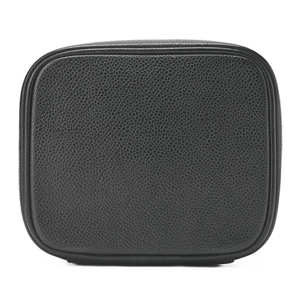 CHANEL Cocomark Vanity Handbag Caviar Skin Black Gold-Tone Hardware, Pre-Owned