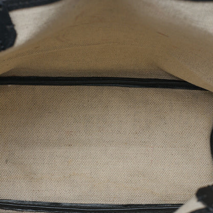 GOYARD Anjumini Tote Bag Coated Canvas Black Silver-Tone Hardware, Pre-Owned