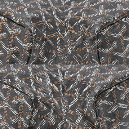 GOYARD Anjumini Tote Bag Coated Canvas Black Silver-Tone Hardware, Pre-Owned
