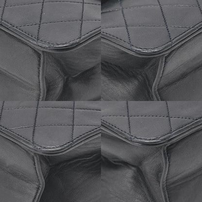 CHANEL Matelasse Push Lock 22cm Chain Shoulder Lambskin Black Gold-Tone Hardware, Pre-Owned