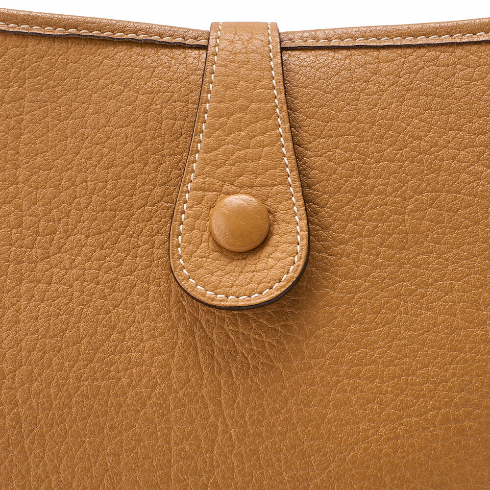 HERMES Evelyn GM Shoulder Bag Ardennes Natural Gold-Tone Hardware, Pre-Owned