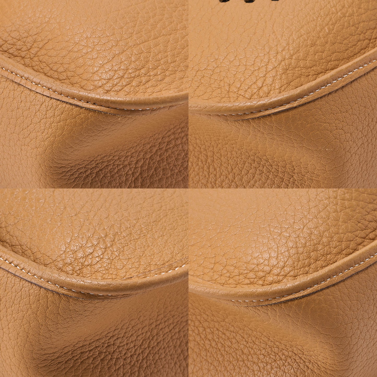 HERMES Evelyn GM Shoulder Bag Ardennes Natural Gold-Tone Hardware, Pre-Owned