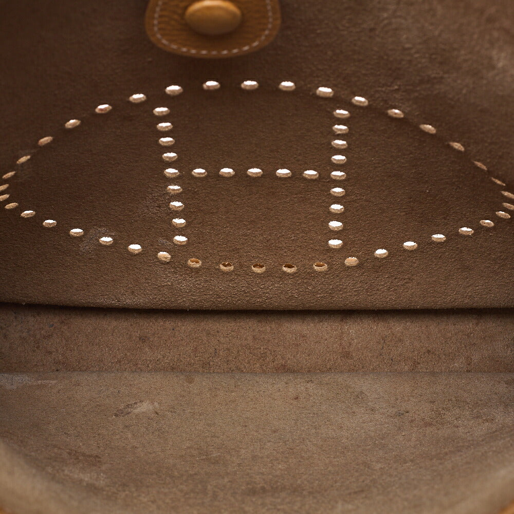 HERMES Evelyn GM Shoulder Bag Ardennes Gold Gold-Tone Hardware, Pre-Owned