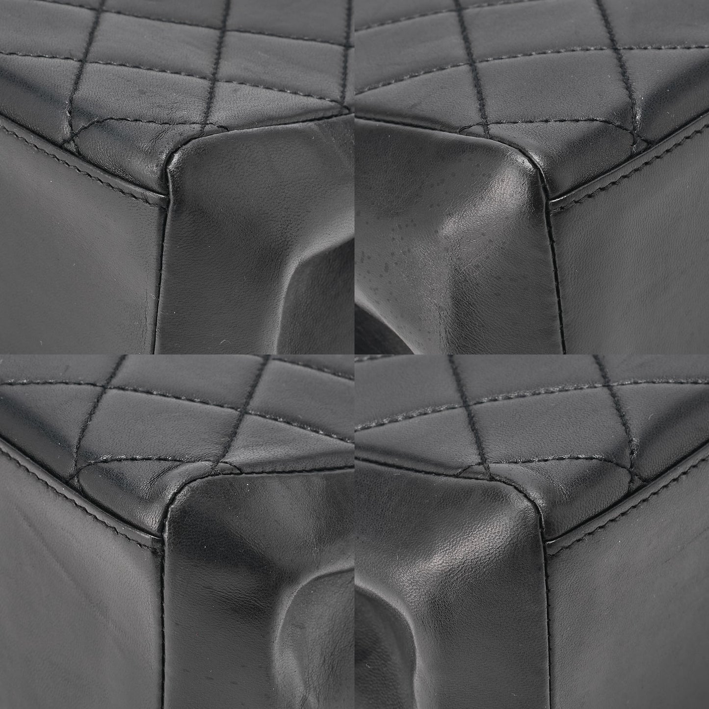 CHANEL Tote Bag Matelasse Lambskin Tortoiseshell Black Gold-Tone Hardware, Pre-Owned