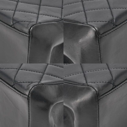 CHANEL Tote Bag Matelasse Lambskin Tortoiseshell Black Gold-Tone Hardware, Pre-Owned