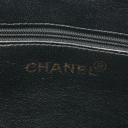 CHANEL Tote Bag Matelasse Lambskin Tortoiseshell Black Gold-Tone Hardware, Pre-Owned