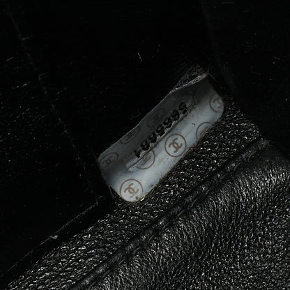 CHANEL Tote Bag Matelasse Lambskin Tortoiseshell Black Gold-Tone Hardware, Pre-Owned