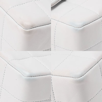 CHANEL Chocolate Bar Camellia Magnet Lock Chain Shoulder Lambskin Light Bull Gold-Tone Hardware, Pre-Owned