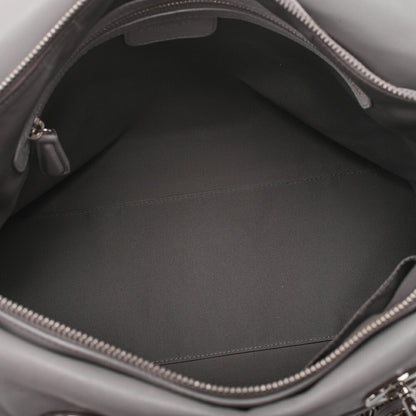 Dior Lady Dior Granville Calfskin Handbag 2way Lavender Silver-Tone Hardware, Pre-Owned