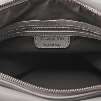 Dior Lady Dior Granville Calfskin Handbag 2way Lavender Silver-Tone Hardware, Pre-Owned