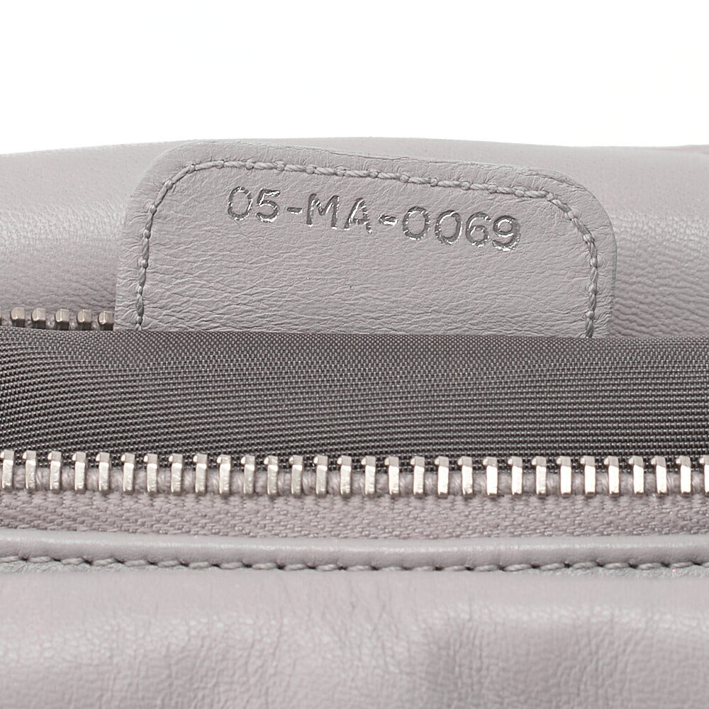 Dior Lady Dior Granville Calfskin Handbag 2way Lavender Silver-Tone Hardware, Pre-Owned