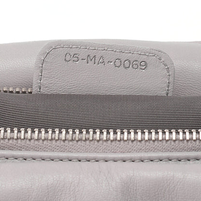 Dior Lady Dior Granville Calfskin Handbag 2way Lavender Silver-Tone Hardware, Pre-Owned