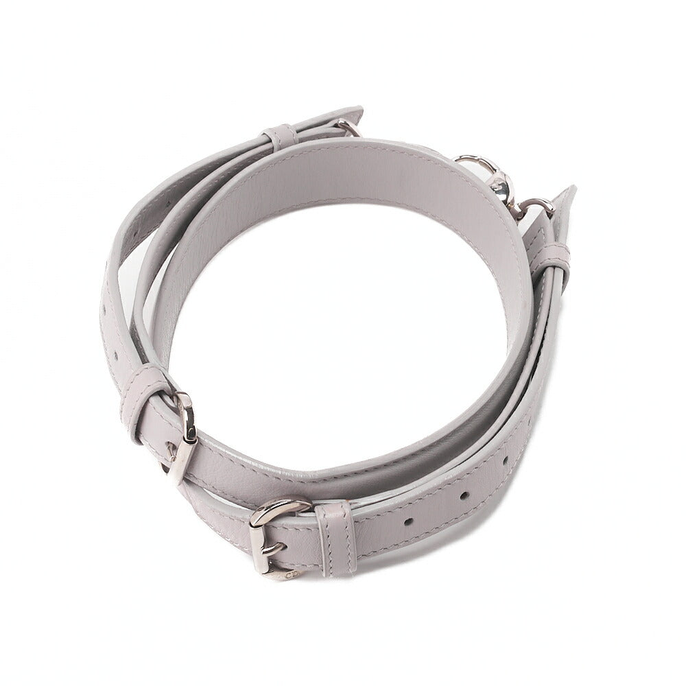 Dior Lady Dior Granville Calfskin Handbag 2way Lavender Silver-Tone Hardware, Pre-Owned