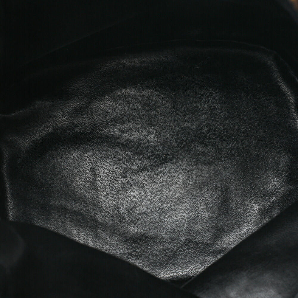 CHANEL Chain Shoulder Bag Triple Coco Caviar Skin Ball Charm Drawstring Black Gold-Tone Hardware, Pre-Owned