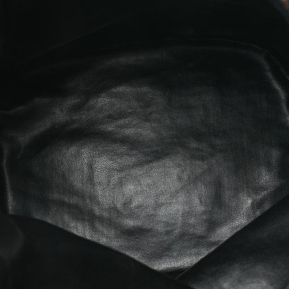 CHANEL Chain Shoulder Bag Triple Coco Caviar Skin Ball Charm Drawstring Black Gold-Tone Hardware, Pre-Owned