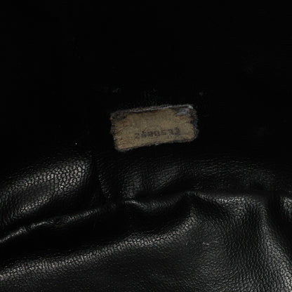 CHANEL Chain Shoulder Bag Triple Coco Caviar Skin Ball Charm Drawstring Black Gold-Tone Hardware, Pre-Owned