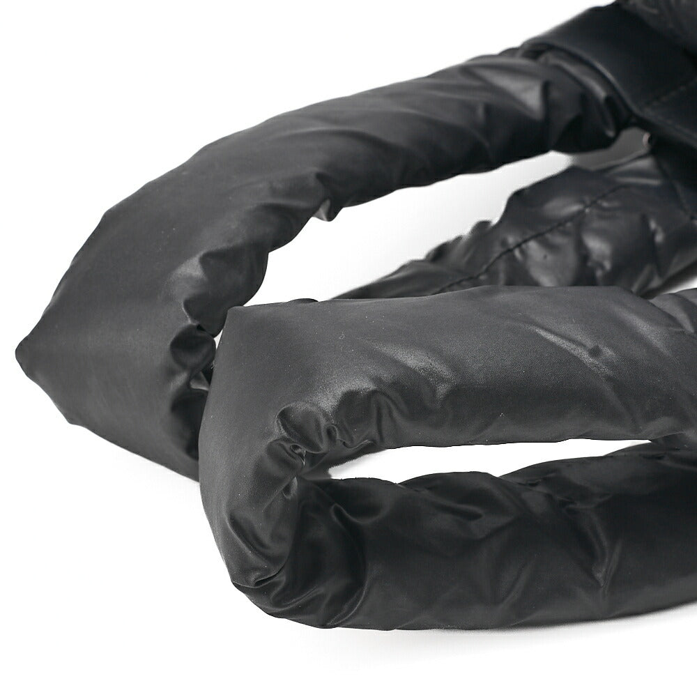 CHANEL Nylon Coco Backpack Black Silver-Tone Hardware, Pre-Owned