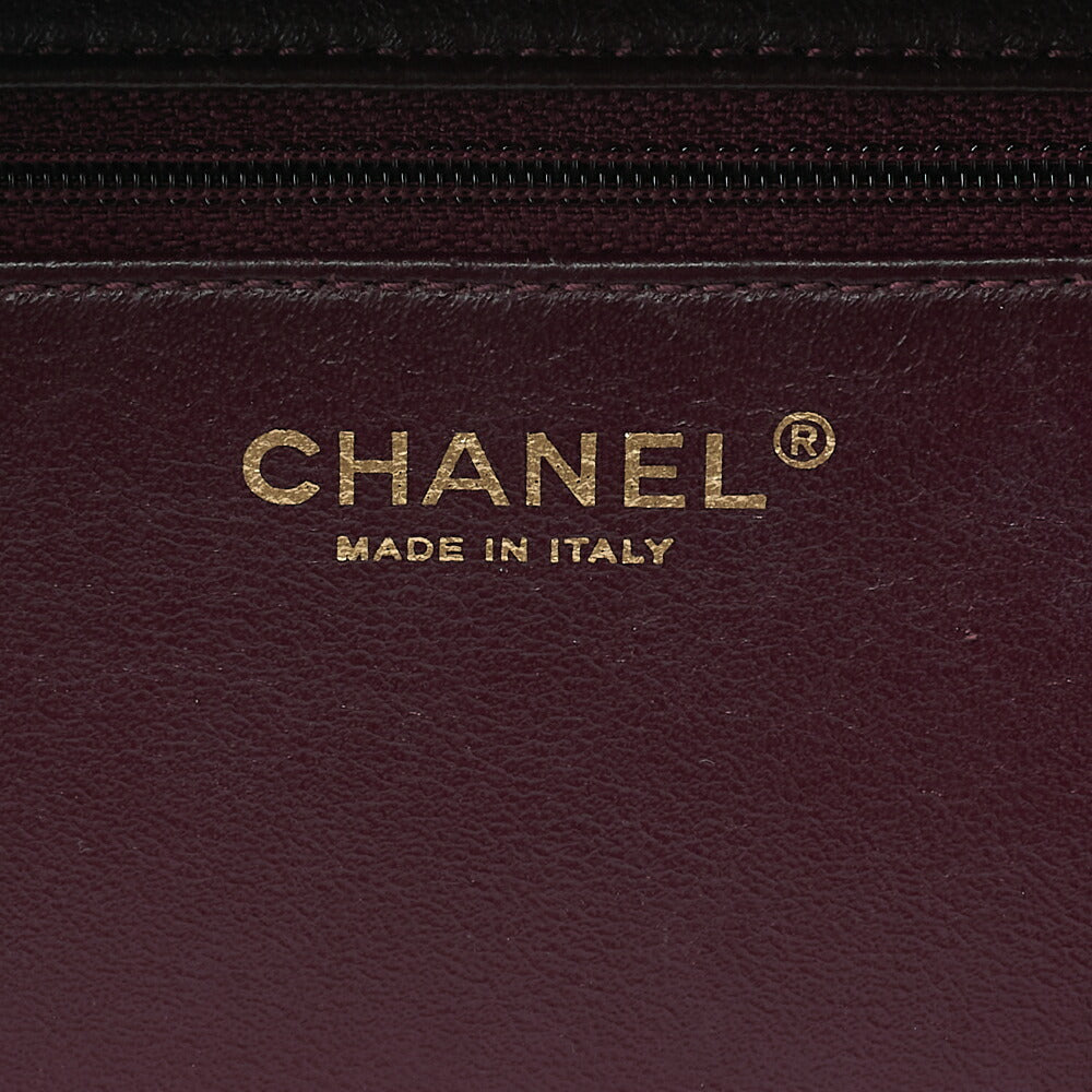 CHANEL Chima Trasse 2WAY CC Trendy Chain Shoulder Handbag Lambskin Black Gold Fittings Women's Bag Brand [Used] [Free Shipping]