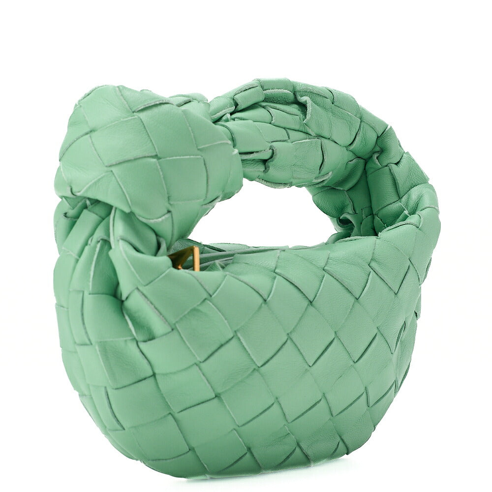 BOTTEGA VENETA Bottega Veneta Handbag Intrecciato Leather Mini Jody Green Gold Fittings Women's Bag Brand [Used] [Free Shipping]