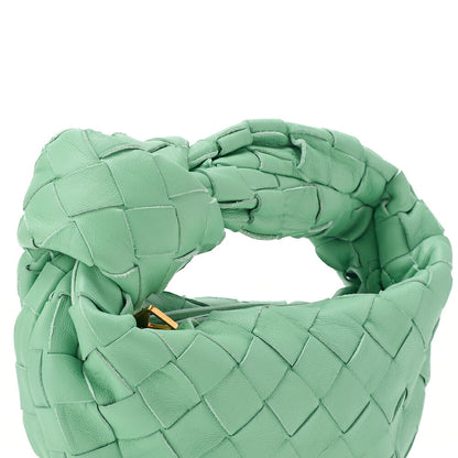 BOTTEGA VENETA Bottega Veneta Handbag Intrecciato Leather Mini Jody Green Gold Fittings Women's Bag Brand [Used] [Free Shipping]