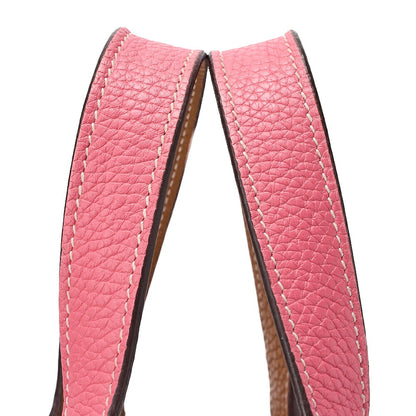 HERMES Picotan Rock Cossack PM Tryon Handbag Rose Azale x Sesame Silver-Tone Hardware, Pre-Owned