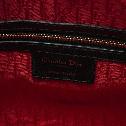 Dior Lady Dior Cannage Handbag Large Size Lambskin Gold-Tone Hardware, Pre-Owned
