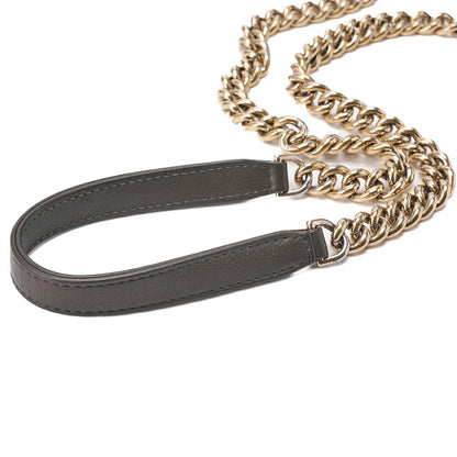 CHANEL Caviar Skin Matelasse 2way Shoulder Brown Gold-Tone Hardware, Pre-Owned