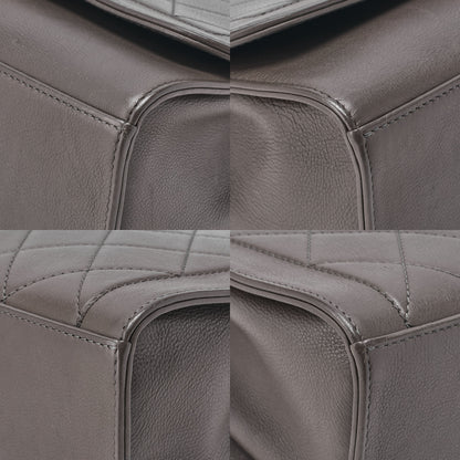 CHANEL Caviar Skin Matelasse 2way Shoulder Brown Gold-Tone Hardware, Pre-Owned