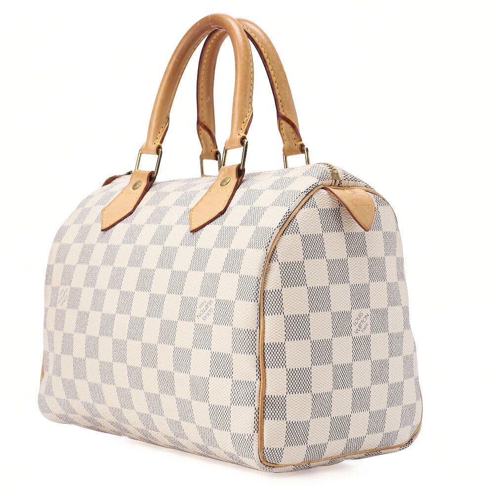 LOUIS VUITTON Louis Vuitton Damierzul Speedy 25 Handbag N41534 Ivory Gold-Tone Hardware, Pre-Owned