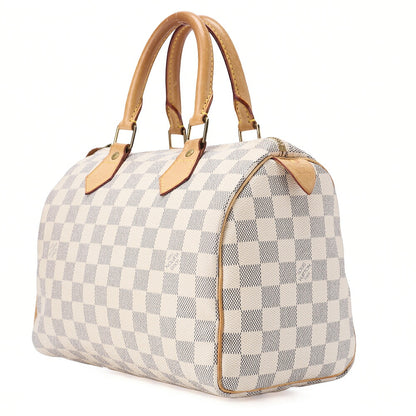 LOUIS VUITTON Louis Vuitton Damierzul Speedy 25 Handbag N41534 Ivory Gold-Tone Hardware, Pre-Owned