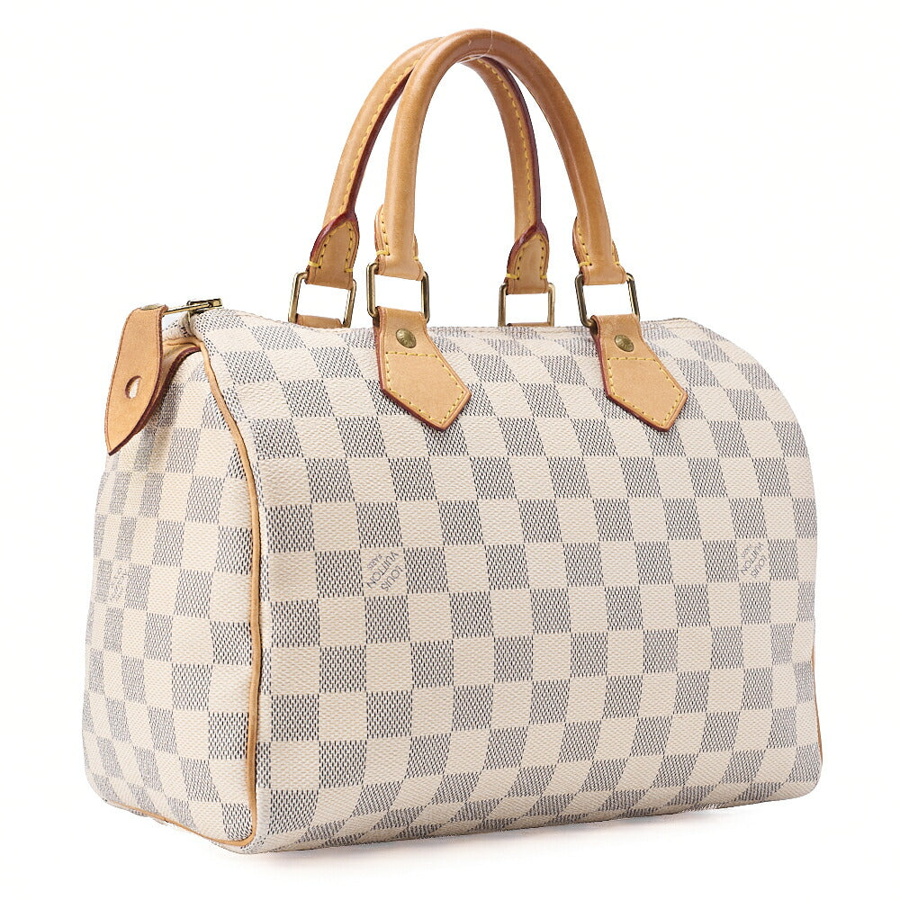 LOUIS VUITTON Louis Vuitton Damierzul Speedy 25 Handbag N41534 Ivory Gold-Tone Hardware, Pre-Owned