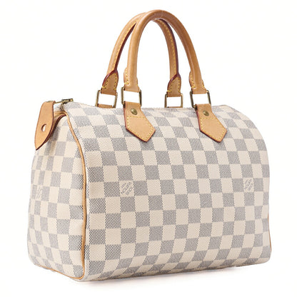 LOUIS VUITTON Louis Vuitton Damierzul Speedy 25 Handbag N41534 Ivory Gold-Tone Hardware, Pre-Owned