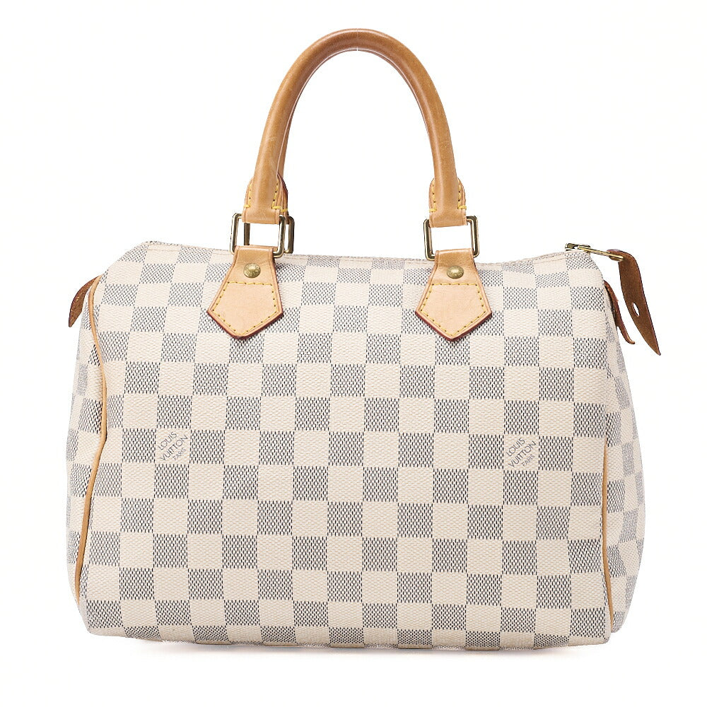 LOUIS VUITTON Louis Vuitton Damierzul Speedy 25 Handbag N41534 Ivory Gold-Tone Hardware, Pre-Owned