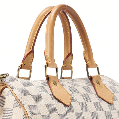 LOUIS VUITTON Louis Vuitton Damierzul Speedy 25 Handbag N41534 Ivory Gold-Tone Hardware, Pre-Owned