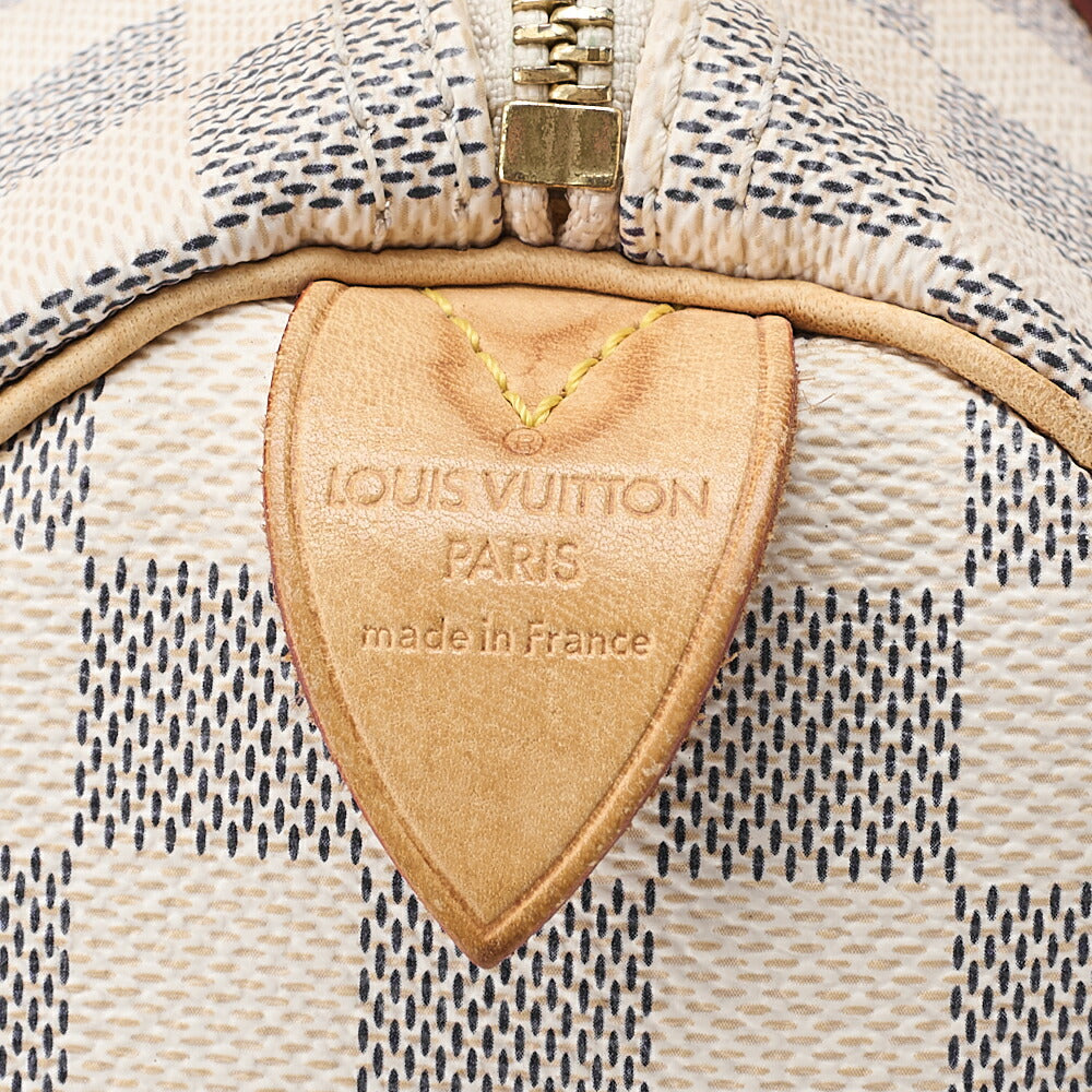 LOUIS VUITTON Louis Vuitton Damierzul Speedy 25 Handbag N41534 Ivory Gold-Tone Hardware, Pre-Owned