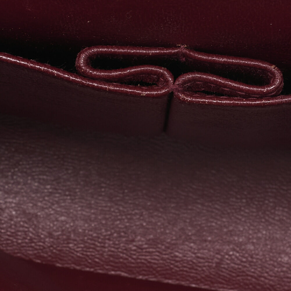 CHANEL Matelasse Double Flap 23cm Chain Shoulder Lambskin Black Gold-Tone Hardware, Pre-Owned