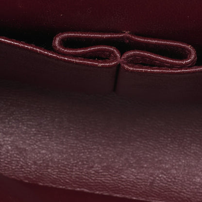 CHANEL Matelasse Double Flap 23cm Chain Shoulder Lambskin Black Gold-Tone Hardware, Pre-Owned