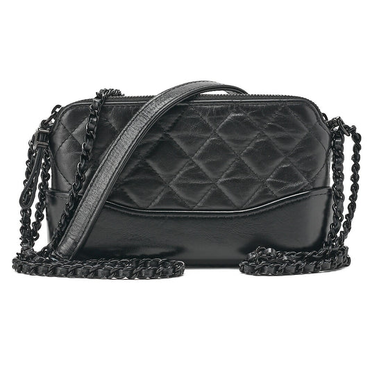CHANEL Chain Shoulder Bag Vintage Calf Matelasse Gabrielle de Chanel Mini Black Black-Tone Hardware, Pre-Owned