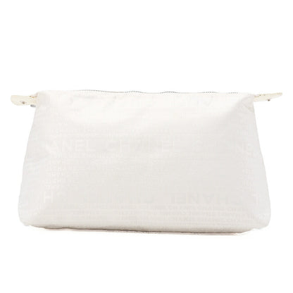 CHANEL Tote Bag Executive Caviar Skin 2.55 White Silver-Tone Hardware, Pre-Owned